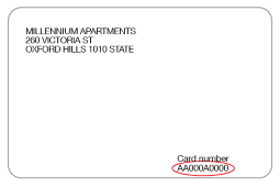Image of the back of a Queensland driver's licence highlighting where to locate the card number.