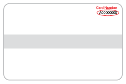 Image of the back of a Tasmania driver's licence highlighting where to locate the card number.