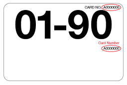 Image of the back of a Victoria driver's licence highlighting where to locate the card number.
